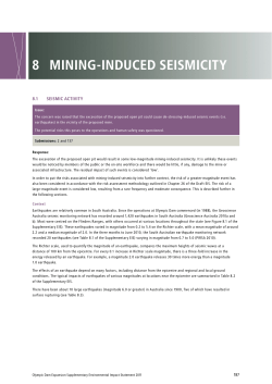 8 mininG-inDucED sEismicity