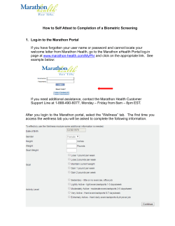 How to Self Attest to Completion of a Biometric Screening 1. Log
