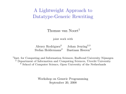 slides - Stefan Holdermans