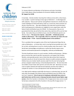 testified - Voices for Children in Nebraska