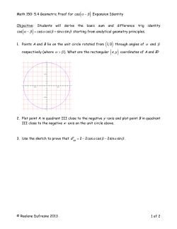 5.4 Proof of cos(A