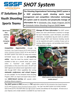 SHOT System - Scholastic Shooting Sports Foundation