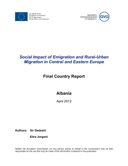 the social impacts of emigration - European Commission