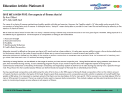 Education Article: Platinum 8