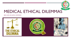 MEDICAL ETHICAL DILEMMAS
