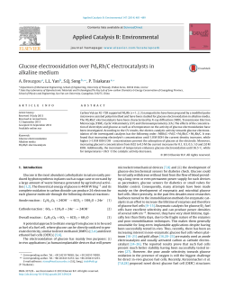 Glucose electrooxidation over PdxRh/C electrocatalysts in alkaline