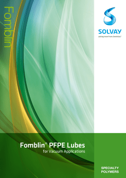 Fomblin - Solvay