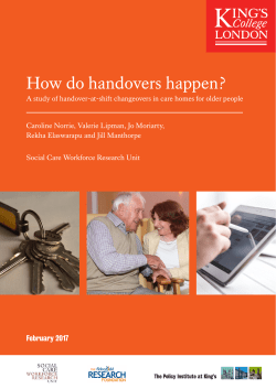 How do handovers happen?