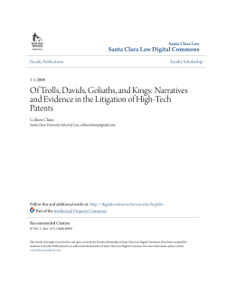 Of Trolls, Davids, Goliaths, and Kings: Narratives and Evidence in the