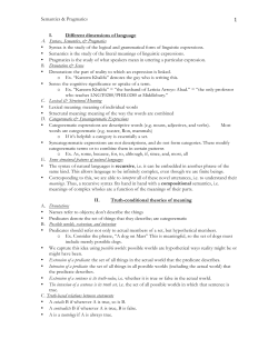 Syntax, Pragmatics, and Semantics