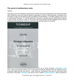 The secret of sedimentary rocks