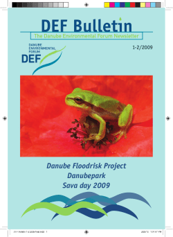 Danube Floodrisk Project Danubepark Sava day 2009
