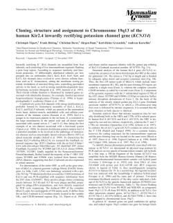 Cloning, structure and assignment to Chromosome 19q13 of the