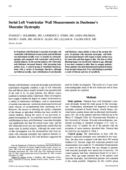 Serial left ventricular wall measurements in Duchenne`s muscular
