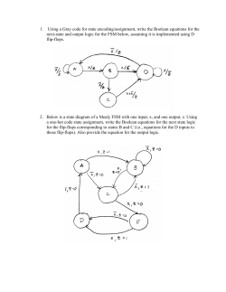 1. Using A Gray Code For State Encoding/assignment, Write The