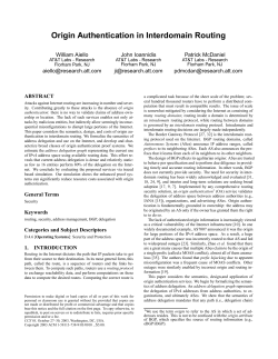 Origin Authentication in Interdomain Routing