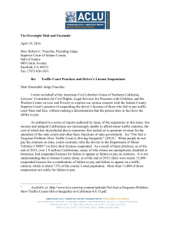 demand letter - ACLU of Northern California