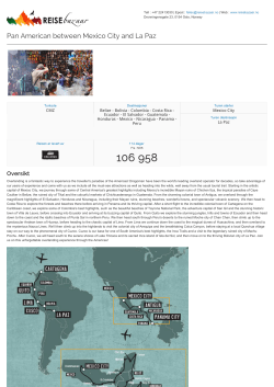 Pan American between Mexico City and La Paz