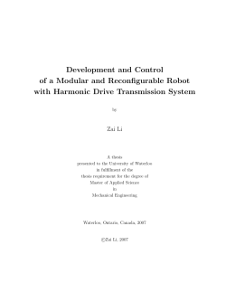 Development and Control of a Modular and Reconfigurable Robot