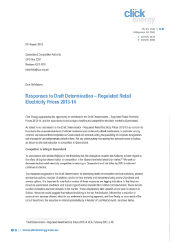 Click Energy ( PDF 744 KB ) - Queensland Competition Authority