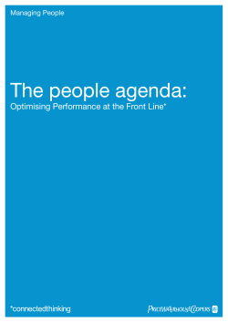 The people agenda