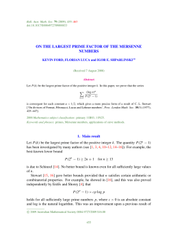 on the largest prime factor of the mersenne numbers