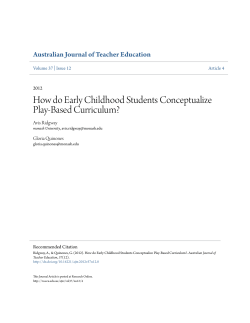 (2012). How do Early Childhood Students Conceptualize Play