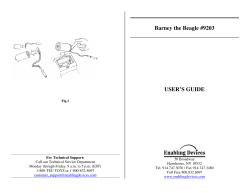 Barney the Beagle #9203 USER`S GUIDE