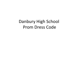 DHS Prom Dress Code