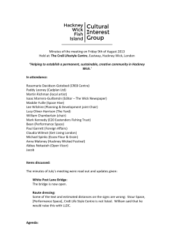 August - hackneywick.org