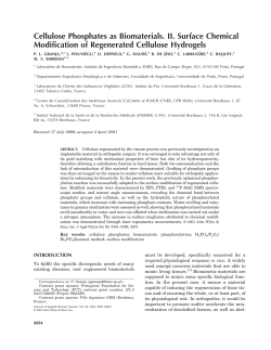 Cellulose Phosphates as Biomaterials. II. Surface Chemical