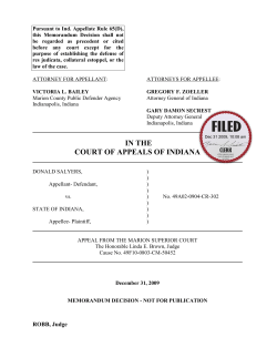 Donald Salyers v. State of Indiana