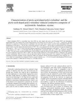 ž / Characterization of picric-acid-doped poly o