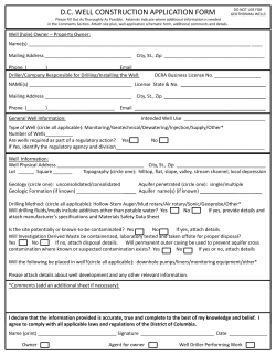 dc well construction application form