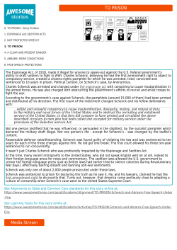 Schenck and Abrams: Free Speech Under Fire