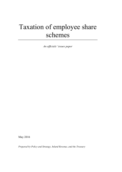 Taxation of employee share schemes - Policy Advice Division