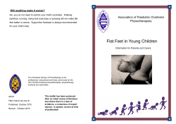 Flat Feet in Young Children