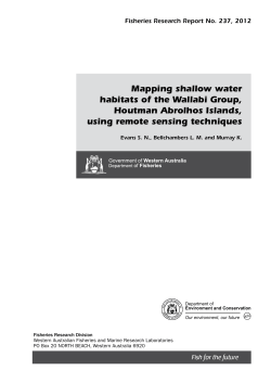 Mapping shallow water habitats of the Wallabi Group, Houtman