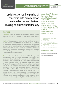 Usefulness of routine pairing of anaerobic with aerobic