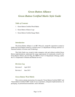 Green Button Certified Marks Style Guide