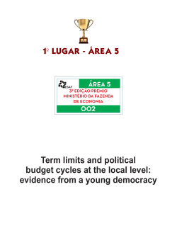 Term limits and political budget cycles at the local level