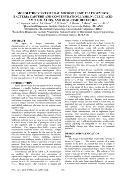 monolithic centrifugal microfluidic platform for bacteria