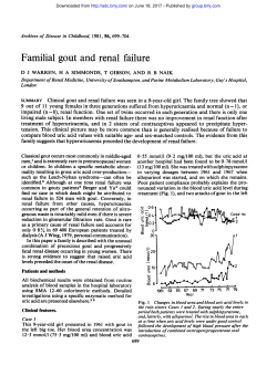 Familial gout and renal failure - Archives of Disease in Childhood