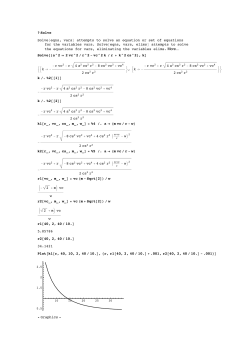 ? Solve Solve@eqns, varsD attempts to solve an equation or set of
