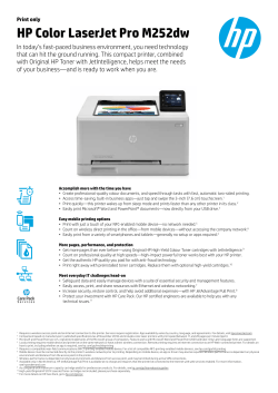 HP Color LaserJet Pro M252dw