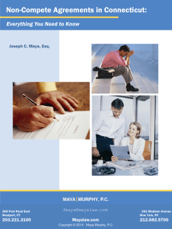 Non-Compete Agreements in Connecticut