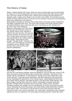 The History of Salsa - tarsastanctanfolyam.hu