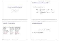 Overlap-Save and Overlap-Add
