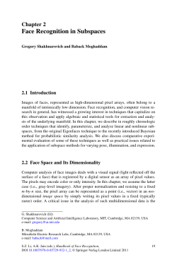 Face Recognition in Subspaces