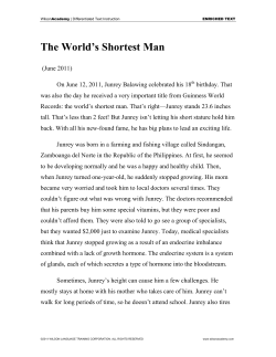 The World`s Shortest Man